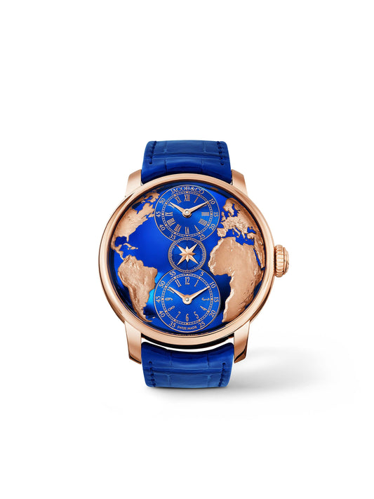 تحفة عالمية فاخرة: Jacob & Co. The World Is Yours توربيون بمنطقتي توقيت