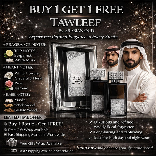 عطر العود العربي تارتيل سيلفر - اشترِ واحدًا واحصل على الثاني مجانًا | 2 × 100 مل (إجمالي 200 مل) للجنسين